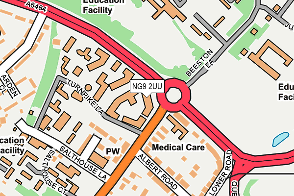 NG9 2UU map - OS OpenMap – Local (Ordnance Survey) NG9 2UU map - OS OpenMap – Local (Ordnance Survey)