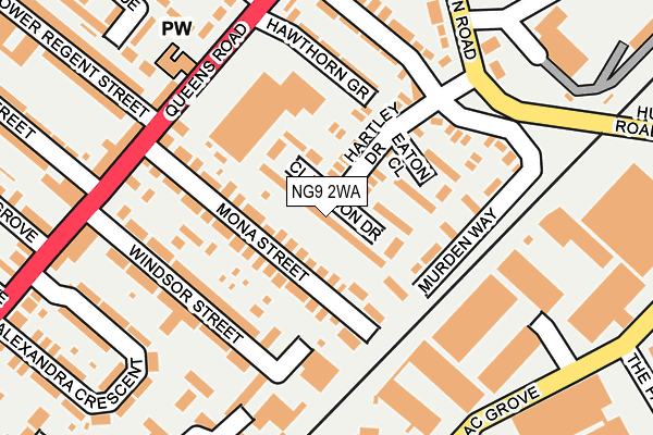 NG9 2WA map - OS OpenMap – Local (Ordnance Survey) NG9 2WA map - OS OpenMap – Local (Ordnance Survey)