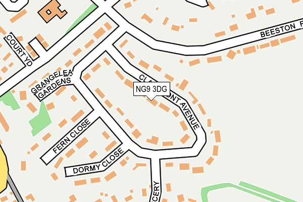 NG9 3DG map - OS OpenMap – Local (Ordnance Survey) NG9 3DG map - OS OpenMap – Local (Ordnance Survey)