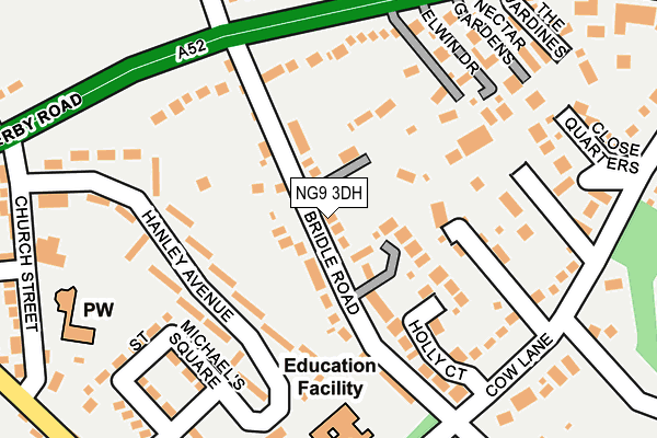 NG9 3DH map - OS OpenMap – Local (Ordnance Survey) NG9 3DH map - OS OpenMap – Local (Ordnance Survey)