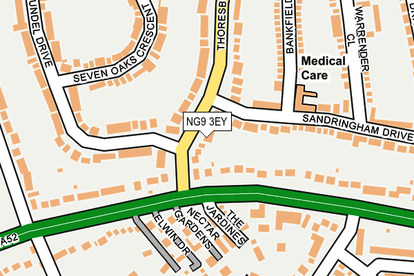 NG9 3EY map - OS OpenMap – Local (Ordnance Survey) NG9 3EY map - OS OpenMap – Local (Ordnance Survey)