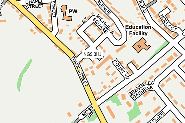 NG9 3HJ map - OS OpenMap – Local (Ordnance Survey) NG9 3HJ map - OS OpenMap – Local (Ordnance Survey)