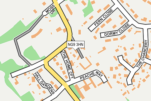NG9 3HN map - OS OpenMap – Local (Ordnance Survey) NG9 3HN map - OS OpenMap – Local (Ordnance Survey)