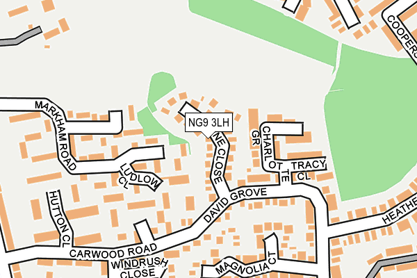 NG9 3LH map - OS OpenMap – Local (Ordnance Survey) NG9 3LH map - OS OpenMap – Local (Ordnance Survey)