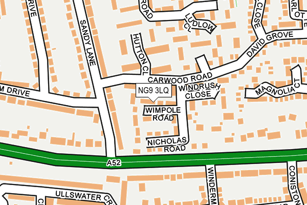 NG9 3LQ map - OS OpenMap – Local (Ordnance Survey) NG9 3LQ map - OS OpenMap – Local (Ordnance Survey)