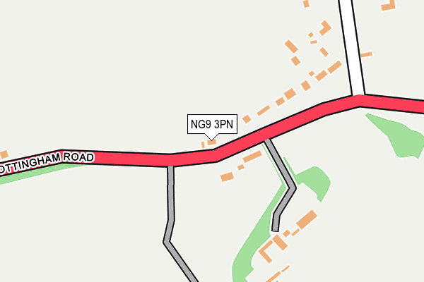 NG9 3PN map - OS OpenMap – Local (Ordnance Survey) NG9 3PN map - OS OpenMap – Local (Ordnance Survey)
