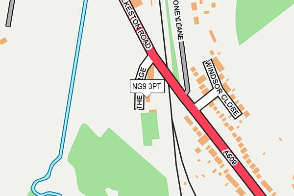 NG9 3PT map - OS OpenMap – Local (Ordnance Survey) NG9 3PT map - OS OpenMap – Local (Ordnance Survey)