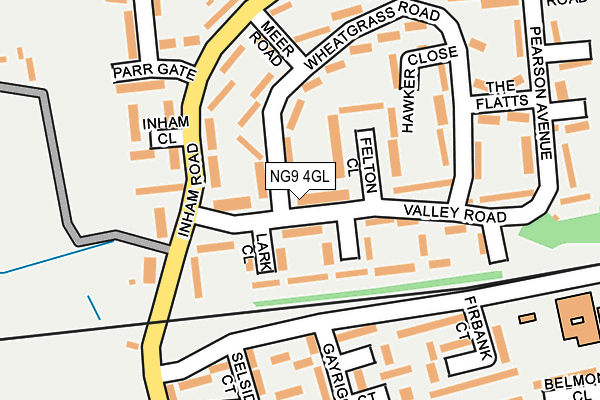 NG9 4GL map - OS OpenMap – Local (Ordnance Survey) NG9 4GL map - OS OpenMap – Local (Ordnance Survey)
