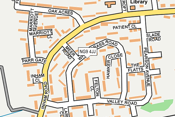 NG9 4JJ map - OS OpenMap – Local (Ordnance Survey) NG9 4JJ map - OS OpenMap – Local (Ordnance Survey)