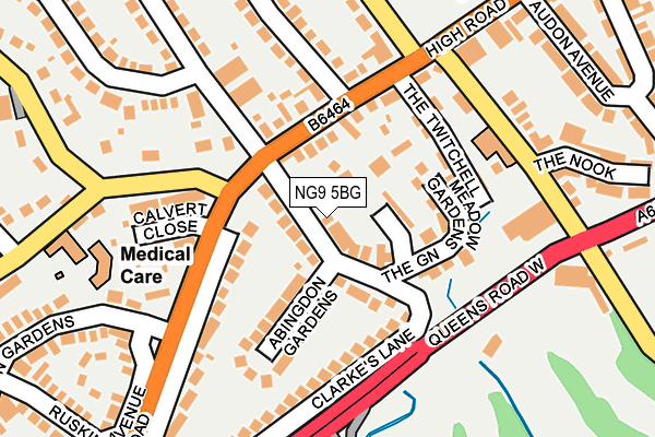 NG9 5BG map - OS OpenMap – Local (Ordnance Survey) NG9 5BG map - OS OpenMap – Local (Ordnance Survey)