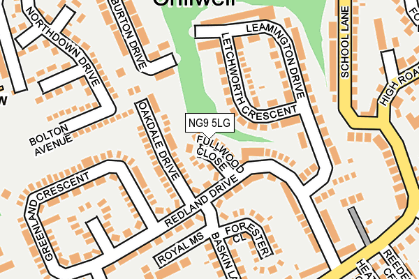 NG9 5LG map - OS OpenMap – Local (Ordnance Survey) NG9 5LG map - OS OpenMap – Local (Ordnance Survey)