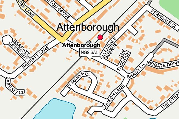 NG9 6AL map - OS OpenMap – Local (Ordnance Survey) NG9 6AL map - OS OpenMap – Local (Ordnance Survey)