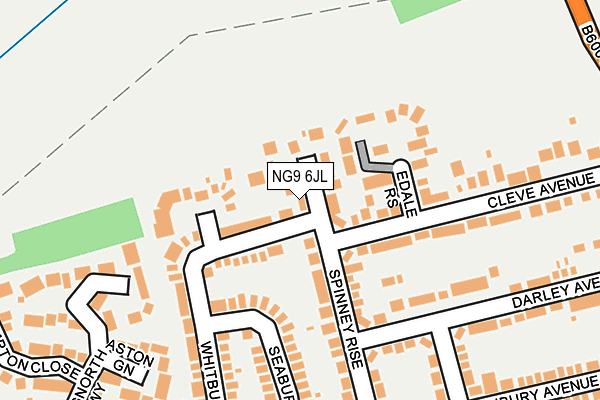 NG9 6JL map - OS OpenMap – Local (Ordnance Survey) NG9 6JL map - OS OpenMap – Local (Ordnance Survey)
