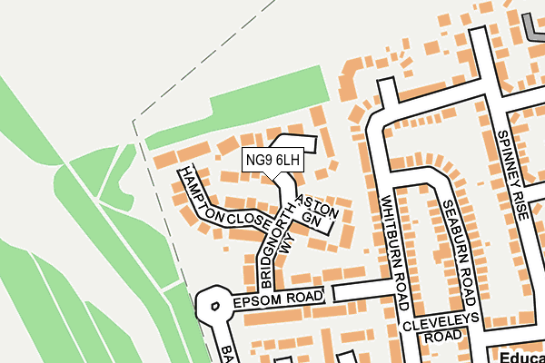 NG9 6LH map - OS OpenMap – Local (Ordnance Survey) NG9 6LH map - OS OpenMap – Local (Ordnance Survey)