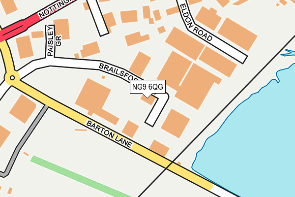 NG9 6QG map - OS OpenMap – Local (Ordnance Survey) NG9 6QG map - OS OpenMap – Local (Ordnance Survey)
