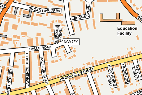 NG9 7FY map - OS OpenMap – Local (Ordnance Survey) NG9 7FY map - OS OpenMap – Local (Ordnance Survey)
