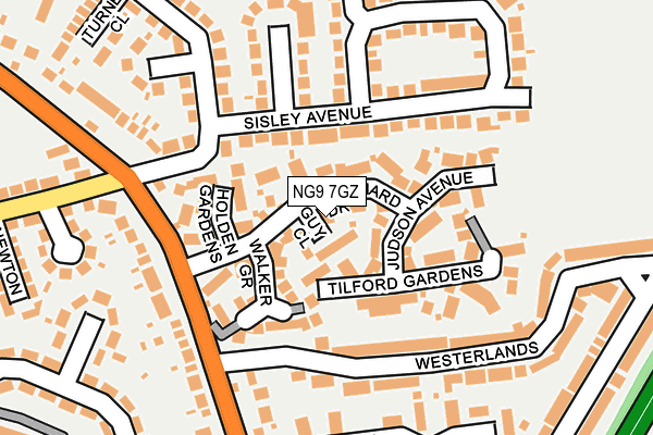 NG9 7GZ map - OS OpenMap – Local (Ordnance Survey) NG9 7GZ map - OS OpenMap – Local (Ordnance Survey)