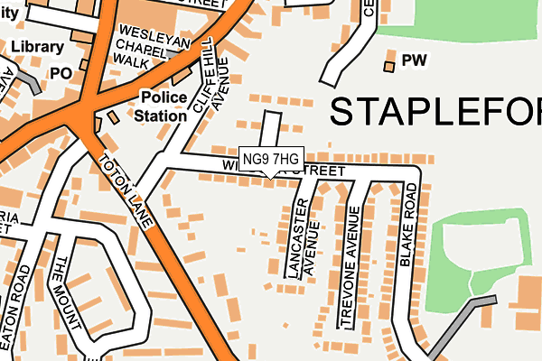 NG9 7HG map - OS OpenMap – Local (Ordnance Survey) NG9 7HG map - OS OpenMap – Local (Ordnance Survey)