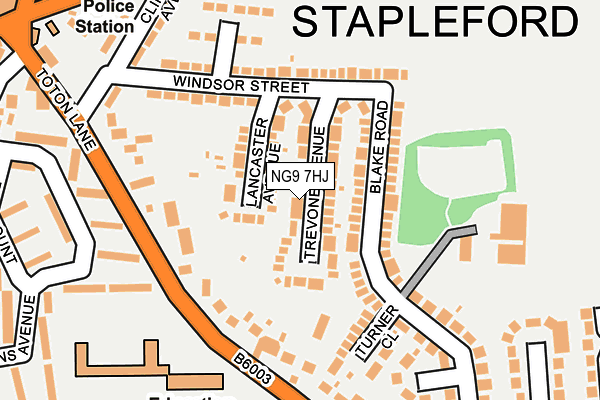NG9 7HJ map - OS OpenMap – Local (Ordnance Survey) NG9 7HJ map - OS OpenMap – Local (Ordnance Survey)