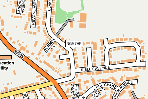 NG9 7HP map - OS OpenMap – Local (Ordnance Survey) NG9 7HP map - OS OpenMap – Local (Ordnance Survey)