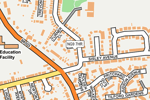 NG9 7HR map - OS OpenMap – Local (Ordnance Survey) NG9 7HR map - OS OpenMap – Local (Ordnance Survey)
