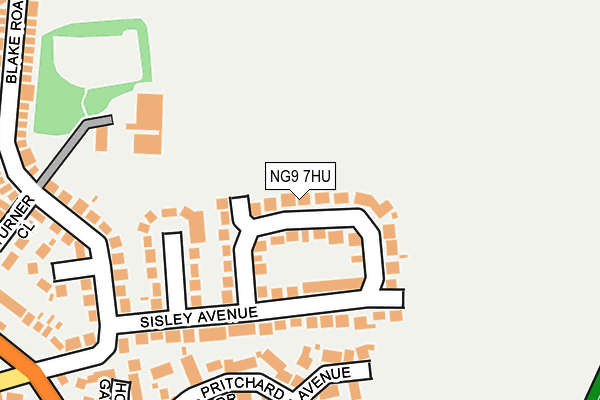 NG9 7HU map - OS OpenMap – Local (Ordnance Survey) NG9 7HU map - OS OpenMap – Local (Ordnance Survey)