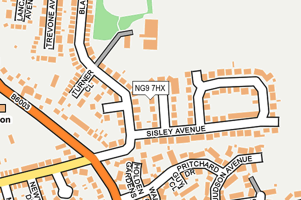 NG9 7HX map - OS OpenMap – Local (Ordnance Survey) NG9 7HX map - OS OpenMap – Local (Ordnance Survey)
