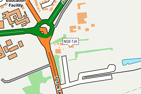 NG9 7JA map - OS OpenMap – Local (Ordnance Survey) NG9 7JA map - OS OpenMap – Local (Ordnance Survey)