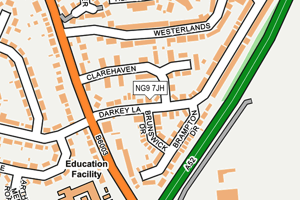 NG9 7JH map - OS OpenMap – Local (Ordnance Survey) NG9 7JH map - OS OpenMap – Local (Ordnance Survey)