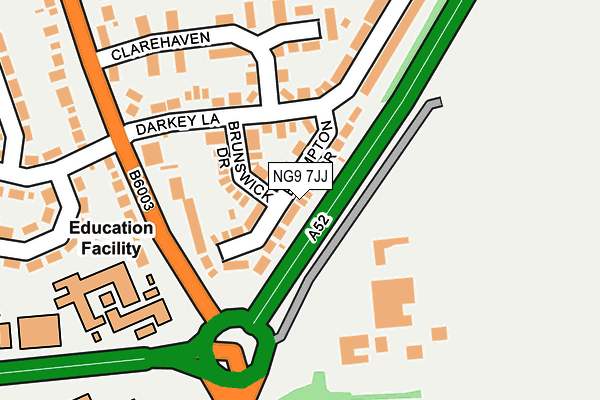 NG9 7JJ map - OS OpenMap – Local (Ordnance Survey) NG9 7JJ map - OS OpenMap – Local (Ordnance Survey)
