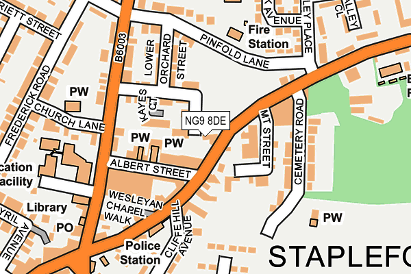 NG9 8DE map - OS OpenMap – Local (Ordnance Survey) NG9 8DE map - OS OpenMap – Local (Ordnance Survey)