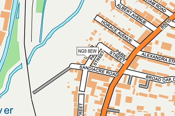 NG9 8EW map - OS OpenMap – Local (Ordnance Survey) NG9 8EW map - OS OpenMap – Local (Ordnance Survey)