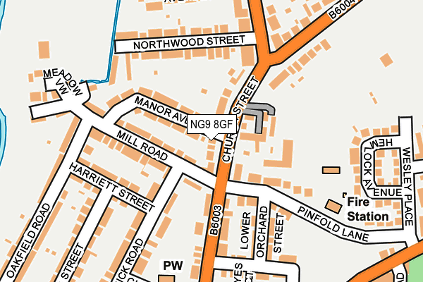 NG9 8GF map - OS OpenMap – Local (Ordnance Survey) NG9 8GF map - OS OpenMap – Local (Ordnance Survey)