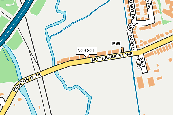 NG9 8GT map - OS OpenMap – Local (Ordnance Survey) NG9 8GT map - OS OpenMap – Local (Ordnance Survey)