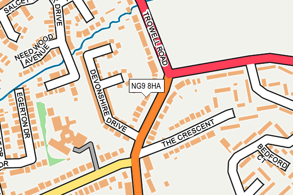 NG9 8HA map - OS OpenMap – Local (Ordnance Survey) NG9 8HA map - OS OpenMap – Local (Ordnance Survey)