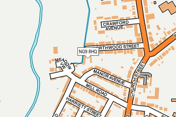 NG9 8HQ map - OS OpenMap – Local (Ordnance Survey) NG9 8HQ map - OS OpenMap – Local (Ordnance Survey)