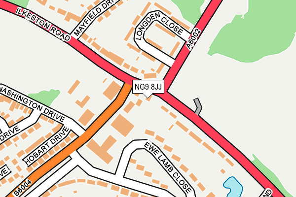 NG9 8JJ map - OS OpenMap – Local (Ordnance Survey) NG9 8JJ map - OS OpenMap – Local (Ordnance Survey)