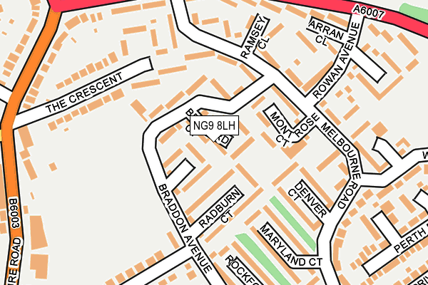 NG9 8LH map - OS OpenMap – Local (Ordnance Survey) NG9 8LH map - OS OpenMap – Local (Ordnance Survey)