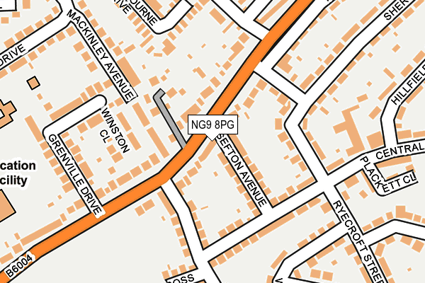 NG9 8PG map - OS OpenMap – Local (Ordnance Survey) NG9 8PG map - OS OpenMap – Local (Ordnance Survey)