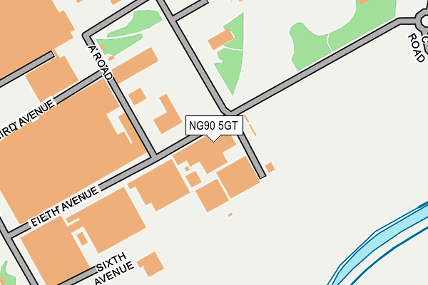 NG90 5GT map - OS OpenMap – Local (Ordnance Survey) NG90 5GT map - OS OpenMap – Local (Ordnance Survey)