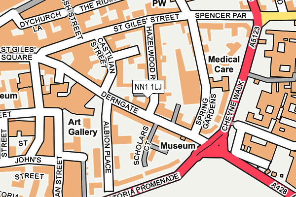NN1 1LJ map - OS OpenMap – Local (Ordnance Survey)