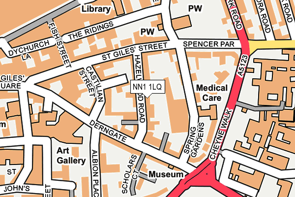 NN1 1LQ map - OS OpenMap – Local (Ordnance Survey) NN1 1LQ map - OS OpenMap – Local (Ordnance Survey)