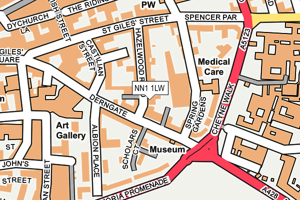 NN1 1LW map - OS OpenMap – Local (Ordnance Survey) NN1 1LW map - OS OpenMap – Local (Ordnance Survey)