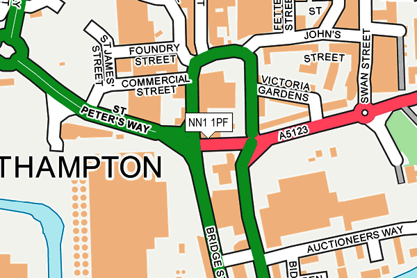 NN1 1PF map - OS OpenMap – Local (Ordnance Survey) NN1 1PF map - OS OpenMap – Local (Ordnance Survey)