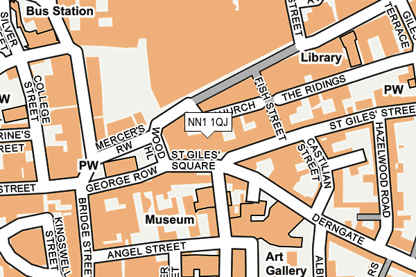 NN1 1QJ map - OS OpenMap – Local (Ordnance Survey)