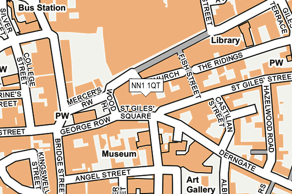 NN1 1QT map - OS OpenMap – Local (Ordnance Survey) NN1 1QT map - OS OpenMap – Local (Ordnance Survey)