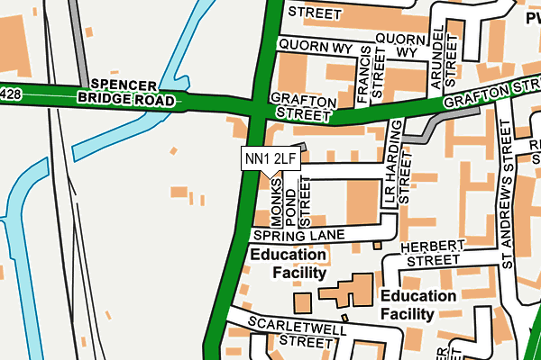 NN1 2LF map - OS OpenMap – Local (Ordnance Survey) NN1 2LF map - OS OpenMap – Local (Ordnance Survey)
