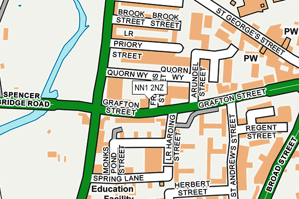 NN1 2NZ map - OS OpenMap – Local (Ordnance Survey) NN1 2NZ map - OS OpenMap – Local (Ordnance Survey)