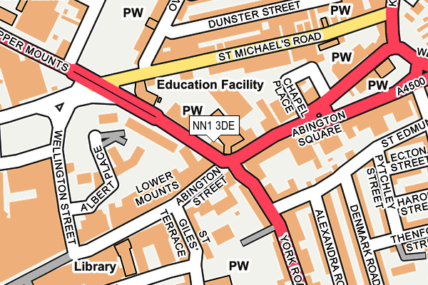 NN1 3DE map - OS OpenMap – Local (Ordnance Survey) NN1 3DE map - OS OpenMap – Local (Ordnance Survey)