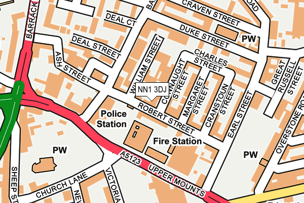 NN1 3DJ map - OS OpenMap – Local (Ordnance Survey) NN1 3DJ map - OS OpenMap – Local (Ordnance Survey)